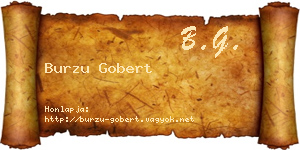 Burzu Gobert névjegykártya